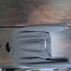 Forever 21 Cropped Grey Hoodie- small